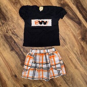 Hibiscus & Honey Smocked Boutique 2 Piece Minnie Boo Girls Set